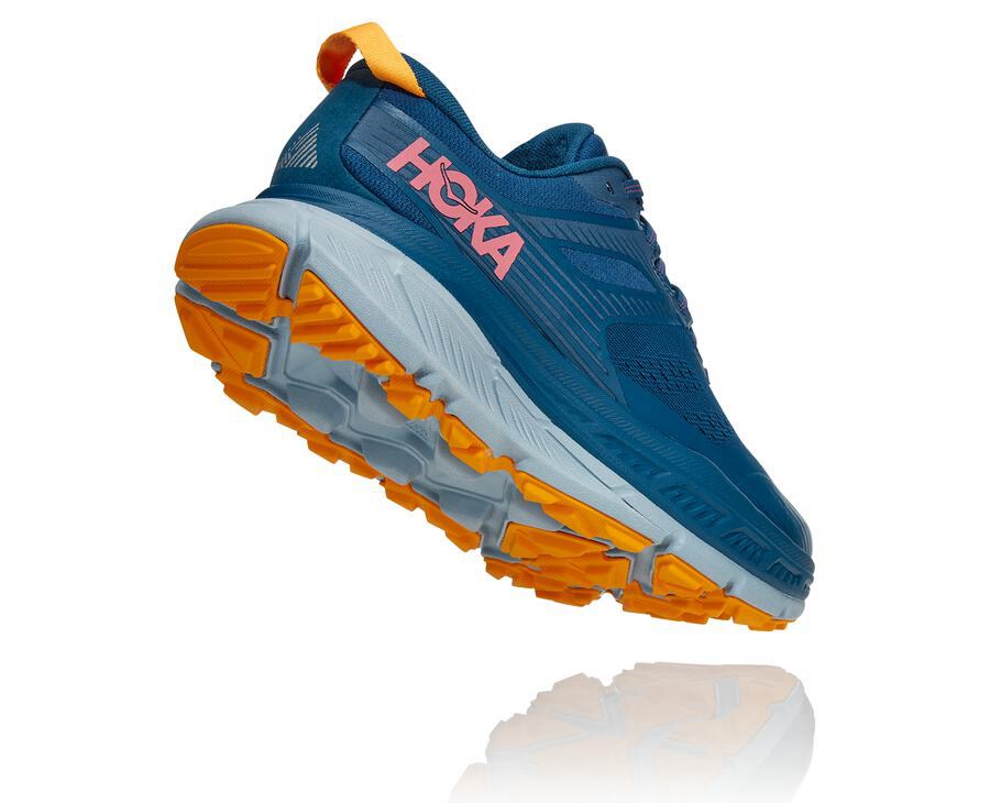 Tenis Trail Hoka One One Feminino Azuis - Stinson Atr 6 - 059-ZDUBWQ